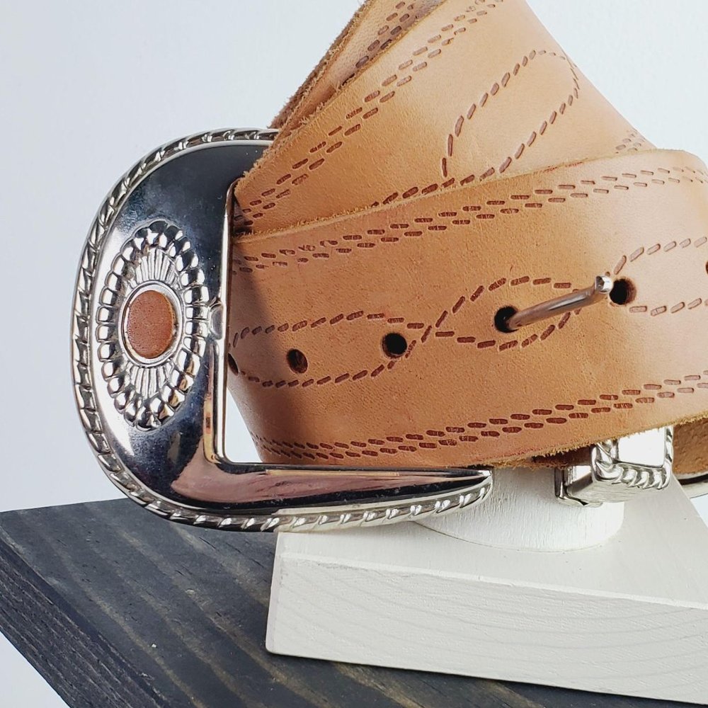 Vintage Revcor Blonde Leather Belt S